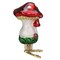 Old World Christmas 4.0 Inch Clip On Mushroom Christmas Tree Ornament , Ornament Red Cap Good Fortune Fungi